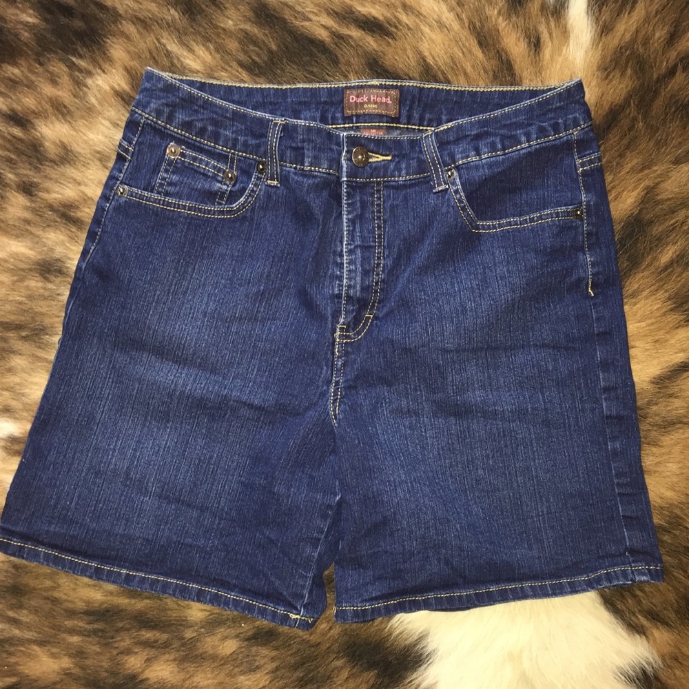 Dark Denim Shorts